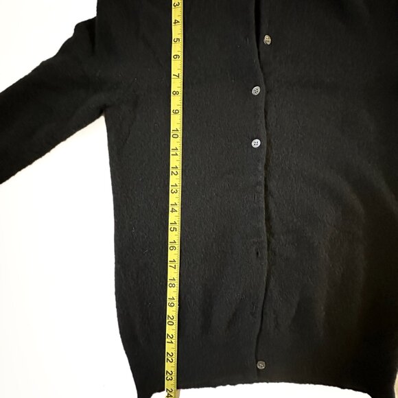 100% Cashmere Jennie Liu Women’s Black Cardigan Long Sleeve SMALL msrp $159 - Picture 6 of 6